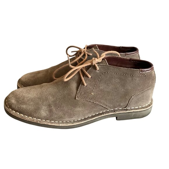 Kenneth Cole Reaction Mens Desert Sun Chukka Boots Size 9 Brown Suede Leather - Picture 1 of 9